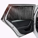 ZATOOTO Sonnenschutzrollo Auto (2 Stück), Sonnenschutz Auto Vorhang Zum Blockieren Von UV-Strahlen und Zum Schutz Der Privatsphäre, Verbessert, Verdickt, Schwarz