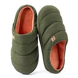 RockDove Herren Campground Memory Foam Down Slipper, hunter green, 40/42 EU