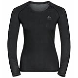Odlo Unterhemd Damen Langarm Active F-Dry Light I Funktionsshirt I Funktionsunterwäsche Langarm Sportunterhemd I Damen