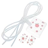 MUELODSIC TPU Ladekabel Schutzset Teilig Transparentes Stoßfestes Power Adapter Cover Kompatibel mit iPhone Leichter Kabel Organizer mit Modischem Druck Kratzfest und Tragbar