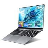 AUKABREX 15,6 Zoll Laptop, Ryzen 5 7430U Prozessor, 16 GB RAM 512 GB SSD, Notebook mit FHD IPS Display, Typ-C, USB 3.0, HDMI, Digitale Tastatur mit Hintergrundbeleuchtung, Win11 PC-Computer