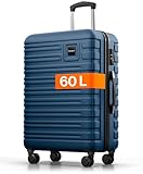 Travely Polycarbonat Koffer Groß 67cm L - 60L Innenvolumen - sehr robuster Hartschalen Koffer mit sanften Rollen & TSA Schloss, Reisekoffer, Koffer & Trolleys, Reisekoffer mit Rollen