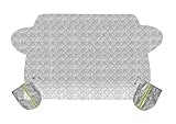 Wellogic Premium Thermo Scheibenschutz mit Außenspiegelhüllen - Universelle Frontscheibenabdeckung | 4-lagiges Aluminium | Schutz vor EIS und Hitze | Größe 176x99 cm