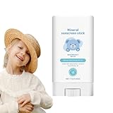 Kinder Sonnencreme Stick - bequeme Babysonnencreme | Wasserfestes nicht fettiges Sonnenschutzcreme | Sanfte mineralische Sonnenschutzmittel für Gesicht, Körper, Spielen im Freien, Familie