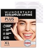 WUNDERTAPE Schlupflider Stripes PLUS Schlupflid-Tape Streifen zum Augenlid-Lifting ohne OP! (wasserfest, 24h Halt, double eyelid lifting tapes) Augenlid-Tape (140 XL)