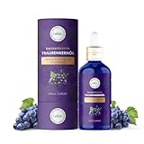 Lebbio Traubenkernöl 100ml [100% NATÜRLICH] Kaltgepresst - Grapeseed Oil - Natürliche Feuchtigkeitspflege - Für Haare, Haut, Massage, Gesicht, Bart & Aromatherapie - Omega 3