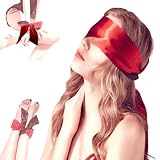 Augenbinde für Frau Sex, Satin Augenmaske, Weiche Augenbinde Schlafmaske,Sex Augenklappe, Augenbinde Sex Spielzeug für Paare, Reise Augenmaske für Frauen Männer Nachtschlaf Reise Nickerchen Meditation