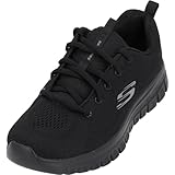Skechers Damen Graceful Get Connected Sneaker,Black Mesh Trim, 40 EU