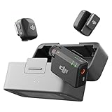 DJI Mic Mini (2 Sender + 1 Empfänger + Ladeschale), Ultraleicht, Detailreicher Audio, 48 Std. Nutzung, Geräuschunterdrückung, Autom. Begrenzung, Wireless Mikrofon/iPhone/Android, Vlog, Streaming