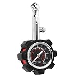 Anseom Reifendruckprüfer Geeicht, Analog Auto Luftdruckprüfer 0-100 PSI Mechanische Reifendruckmesser mit 1.5' Zifferblatt Präzision Reifendruck Messgerät für Motorräder, Auto, SUV, Transporter