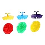 NIYANGLE 12Stücke Leichte Reinigungskämme Multifunktionale Kopfhaut Massagebürsten zur Schuppenbekämpfung für Haartypen und Haustierpflege