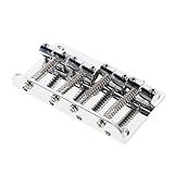 BESTonZON Metallbrücke Für Bassgitarre Hardtail-topload-brücke Feste Bassbrücke Für Saiten Bassbrücke Brücke Für Bass