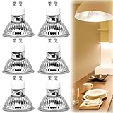 Halogen Reflektor Leuchtmittel: 6 Stück GU10 Halogenstrahler, Halogen Leuchtmittel Gu10 35W Dimmbar, Halogen Reflekto Warmweiß 2700K, Halogenlampen Reflektor Leuchtmittel für Küche, Büro, Zuhause