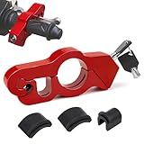 WPPQWP Universal Motorrad Schloss Lenker Set(Für Verschiedene Lenkerdurchmesser), Bremsscheibenschloss Motorrad, Hohe Sicherheit, Diebstahlsicherung für Motorräder, Motorroller und Geländewagen