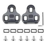 Fahrrad Cleats Kompatibel mit Look Keo Bike Pedale, Grip Cleats Fahrrad Stollen Schuhplattenset 3-Loch Grip Blade 2 Max Carbon Classic Cleats, Grau MTB Pedalplatten Road Cleats Fahrradzubehör Set