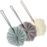 DECOMELODY 3 Stück Badeschwämme aus Mesh Weiche Duschschwämme für Effektive Körperreinigung Hautfreundlich Reich Schäumend für Rücken Ganzkörperpflege