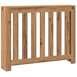 vidaXL Heizkörperverkleidung, Heizungsverkleidung Modernes Latten-Design, Heizkörperabdeckung für Wohnzimmer, Heizungsabdeckung, Artisan-Eiche Holzwerkstoff