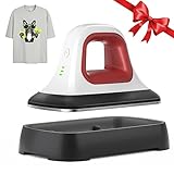 Wärmepresse-Maschine für T-Shirts, Schuhe, Taschen, Hüte und HTV-Vinyl-Projekte, 17,8 x 9,7 cm, tragbare bügelleichte Bügelpresse für Wärmeübertragung