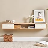 Gmpeccable modern schwebendes an der Wand TV Lowboard Hängend - Wandmontierte TV-Schrank - TV-Schrank Hängend, TV-Ständer Für Mediakonsole, Unterhaltungszentrum, TV-Stand, Wandmontiertes TV Lowboard