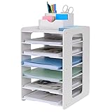 Schreibtisch-Organizer, Briefablage, Dokumentenhalter, A4-Papierablage, für Zuhause, Büro, Schule, 7 Ablagefächer