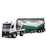 RYUEXING for 1/18 Extended Long Traktor Legierung Transport LKW Simulation Auto Spielzeug Modell Türöffnung Sound Und Licht Lenkung Stoßdämpfung Auto Sammlung Ornamente(Green)