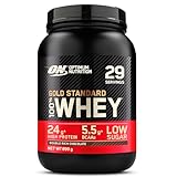Optimum Nutrition Gold Standard 100% Molkenproteinpulver für Muskelaufbau und -regeneration mit natürlich vorkommendem Glutamin und BCAA-Aminosäuren, Double Rich Chocolate, 29 Portionen, 899 g