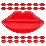 OSALADI 50 Stück Puppenlippen Knöpfe Mundteile Kunststoff Selbstgemacht Mundschmuck für Puppen Gesichtszubehör Kleidung Dekoration