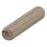 wolfcraft Langholzdübel Buche,120 Stück I 2909000 I Zum Herstellen von Holzverbindungen I Für Brettstärken von 19-30 mm