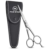 TK FIVE STAR SOLINGEN® Signature Professionelle 6 Zoll extra scharfe Friseurschere Haarschere Bartschere Haarschneideschere Rostfrei für Damen Herren Friseure und Kinder für kräftige sowie feine Haare