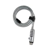 Hama USB-Laptopschloss (Sicherheitsschloss mit 4 Ziffern, aus Stahl), Silber