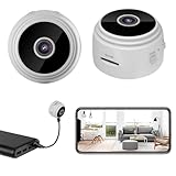 Changtai Mini Kamera 1080P HD WLAN Überwachungskamera Innen Live Übertragung Handy APP für Camera Kompakte Sicherheitskamera mit Bewegungsmelder und Nachtsicht, WiFi Microkamera für Startseite Büro
