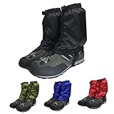 Toddmomy wasserdichte Leichte Gamaschen für Outdoor Wandern und Bergsteigen Verstellbare Atmungsaktive Knöchelgamaschen Dunkelgrün für Schutz vor Schnee Regen Schlamm und Wind