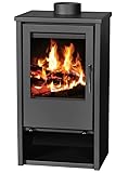 V05 EEK A+ Kaminofen Regina Holzofen 9 kW Kamin Ofen Dauerbrandofen Werkstattofen Schwedenofen Hüttenofen Heizofen