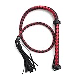 lehua Pferdepeitsche, Rote Pferdepeitsche, Reitgerte, Reitsport, Kunstlederpeitsche, Pferdezubehör, Peitsche, Trainingspeitsche, Pferdepeitsche