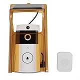Solar-Türklingel-Abdeckung mit integrierter kabelloser Video-Gegensprechanlage, wetterfester Schutz und Outdoor-Zubehör für die Sicherheit zu Hause, solarbetrieben (mit Türklingel)