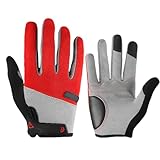 LXJLXD Rutschfeste Motorradhandschuhe, Vollfinger-Touchscreens, Motorradhandschuhe, Sport, Fahrradhandschuhe für Damen und Herren, einfach zu bedienen