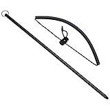 Scuba Riffstab Tauchen, 35cm Diving Pointer Stick Unterwasser Tauchen Stab mit Handschlaufe (Schwarz)