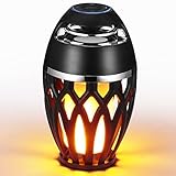 AOZBZ Bluetooth Lautsprecher mit LED Flammenlicht, wasserdichte Kabellose Lautsprecher, Portabler Bluetooth Lautsprecher Geschenke für Teenager, MäDchen, Jungen, Frauen, MäNner