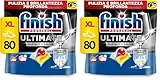 Finish Ultimate Infinity Shine Citrus Spülmaschinentabs – Geschirrspültabs für Tiefenreinigung, Fettlösekraft und Glanz mit Schutzschild – 80 Finish Caps (Packung mit 2)