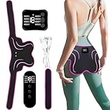 Lethiemta EMS Glute Trainer – Per USB wiederaufladbarer Booty Trainer mit Fernbedienung und 8 Modi (19 Intensitätsstufen)