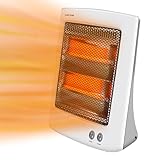 SONBION Infrarot Standheizstrahler, Heizer Heizstrahler Halogen Heizung Beheizung Infrarotheizer 2 Heizstufen mit Überhitzung Kippschutz Turmraumheizung für Betrieb im Büro, Wohnzimmer, Schlafzimmer