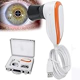vanenferse Iris-Iridologie-Kamera, Tragbarer Iris-Detektor, USB-Iriskop Mit 5,0 MP HD 30x Iris-Objektiv, Multifunktions-Analyse-Iridologie-Kamera Für Schönheitssalon, SPA, Iris-Lupe, Augeniris-Kamera