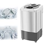 WhAeoy Schleudermaschine, Energie- Und Stromsparende Schleuder, Blaues Licht + 9,5 Kg + Innenzylinder Aus Edelstahl, Schwerkraft-Ablauftrockner, Für Wohnungen, Schlafsäle,A