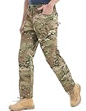 HARD LAND Ripstop Work Cargo Combat ist eine wasserdichte taktische Hose für Herren, geeignet für Airsoft, elastischer Bund, camouflage, 34W x 30L