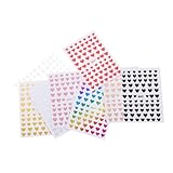 Homoyoyo 8 Blatt Teiliges Herzförmige Nagelsticker Nail Accessory Nail Decal Decor DIY Decor Transparente Selbstklebende Art Aufkleber für Maniküre und Nageldesign