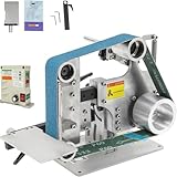 Bandschleifer-Tischschleifer,2 x36 Zoll Bandschleifer mit variabler Geschwindigkeit für Metallbearbeitung,Bandschleifer-Poliermaschine,Bandschleifer zur Messerherstellung für Metallbearbeitung