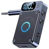Sender und Empfänger: Auto-Transmitter, kabellos, Audio-Konverter, 3,5-mm-Empfänger, digitaler Display-Adapter für Teenager, Reisen, LKW, Kopfhörer, Tablets, Smartphones, Computer, tragbare