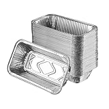 HuangguiyuanV 20 Stück Aluminiumfolie Grill-Tropfschale, Grill-Fett-Tropfschale zum Backen, Grillen, Kochen, Lebensmittelaufbewahrung