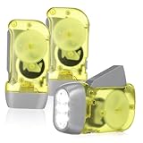 Garneck 3 Stück Handdruckgenerator-Taschenlampe Fackel zusammendrücken Wandern Multifunktional kurbel taschenlampe kurbeltaschenlampe Hand Taschenlampe kleine LED-Taschenlampe Plastik