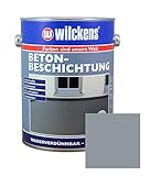 Betonbeschichtung 2,5L seidenmatt Beton Boden Estrich Farbe Beschichtung (Silbergrau)